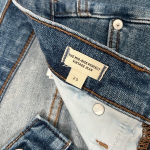 Madewell Midrise Perfect Vintage Jean- midwash